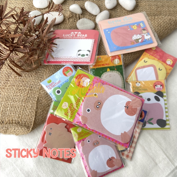 

Memopad Kawaii / Sticky Note Kartun Lucu
