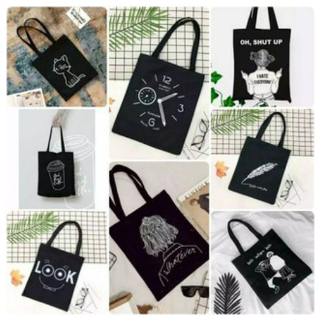 ✅COD D1514 ToteBag PEREKAT tote bag custom tas tote wanita kpop murah custom