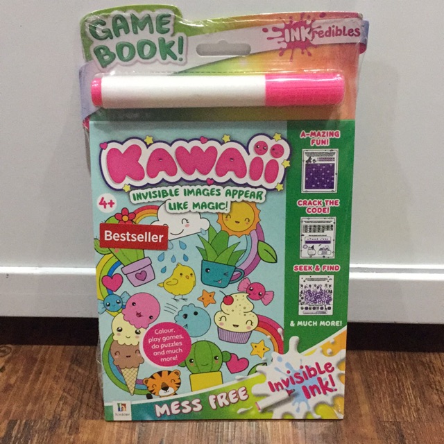 

Game book - Kawaii book with invisible ink