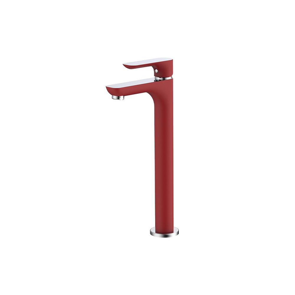 Kran Single Lever Basin Pillar Tap Red Type IF1302-7 Merk FRAP 1/2&quot;