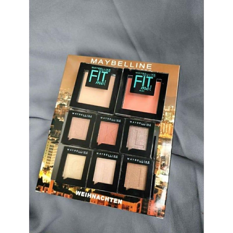 [PER SET] MAYBELINE FIT ME SET LENGKAP EYESHADOW+BLUSHER+POWDER