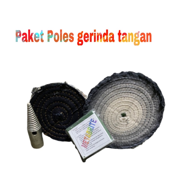 paket poles gerinda,  as gerinda,kain jeans,tipis,batu metabrite 50gr
