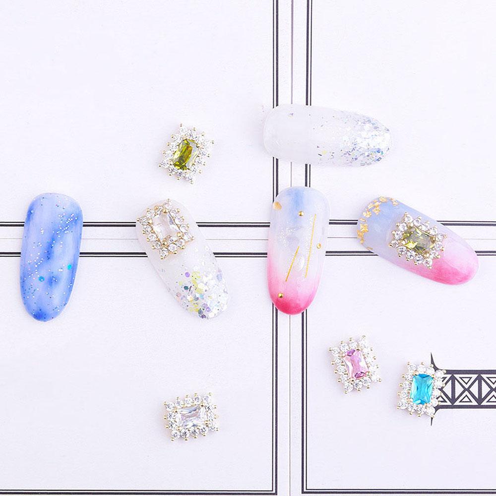 Mxbeauty Nail Art Zirkon Perhiasan Berlian Mewah Mengkilap DIY Nail Rhinestone