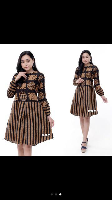 Terlaris Serut Genes Jelita Tunic Navbor Yelbor Whitbor Creambor Tunik Batik Modern Hrb030 Dolbi Dob