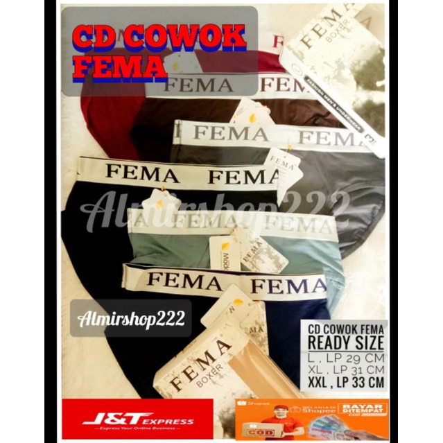 Celana Dalam Pria Fema Lembaran Halus 1 pcs/Sempak Cowok Fema/Celana Dalam Cowok Fema Premium/Gaixin CD Pria