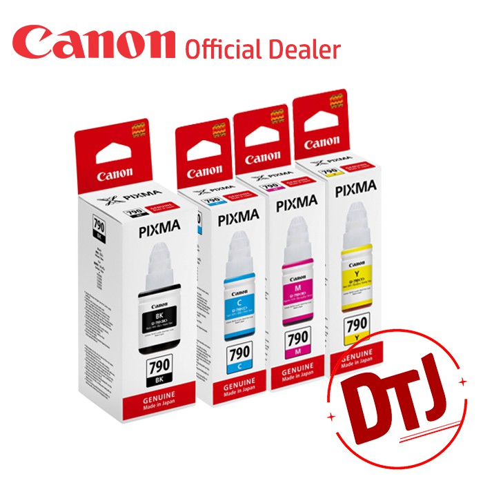 Paket Tinta Canon 790 Black Cyan Magenta Yellow Original