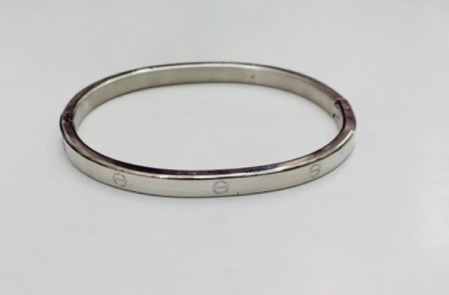 Titanium / gelang titanium / gelang model baut/ titanium silver