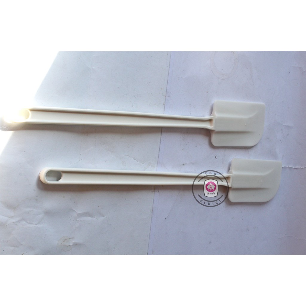 SOLET PUTIH PANJANG / SPATULA PLASTIK FOODGRADE ( 013085)