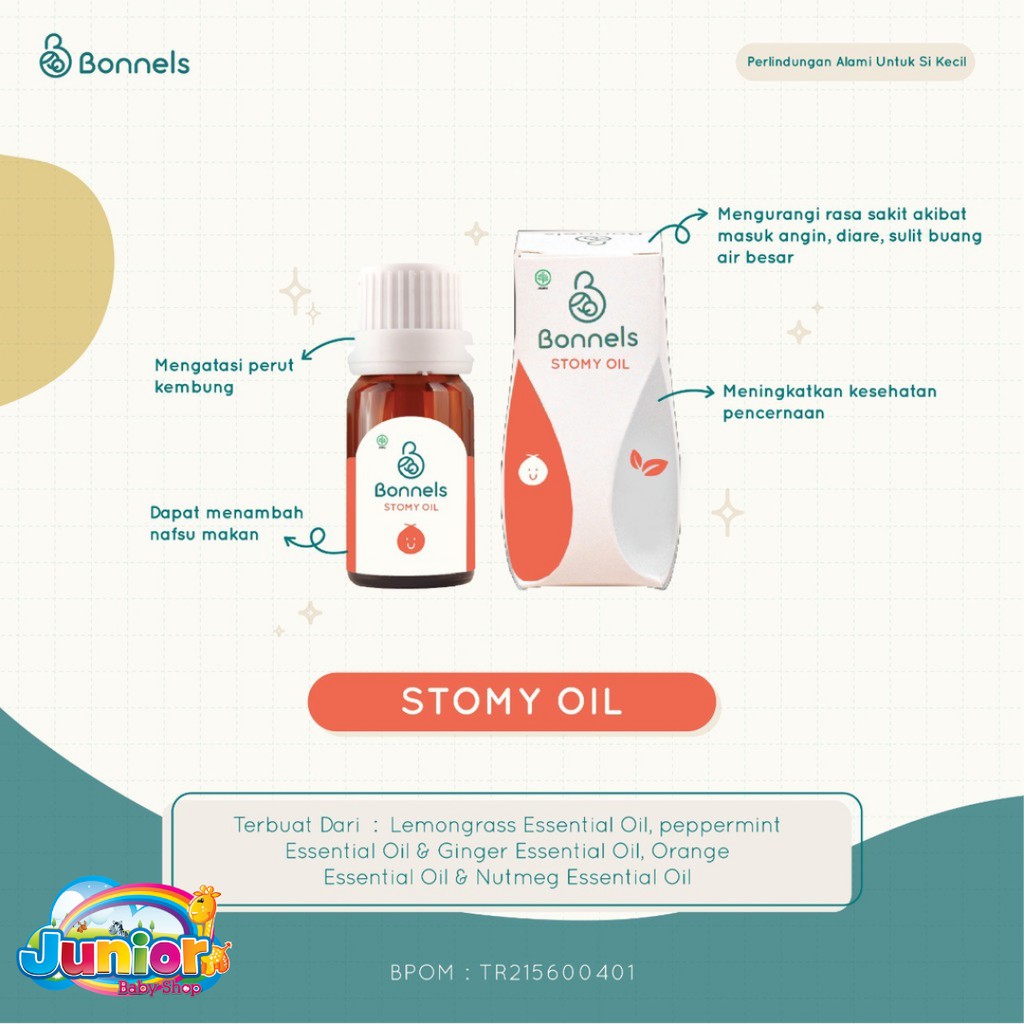 Bonnels Essential Oil Stomy 10ml - Kurangi Masuk Angin