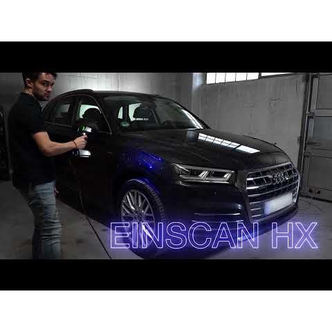 Industrial Grade 3D Scanner Einscan HX for Detail Scan Shiny Black Obj