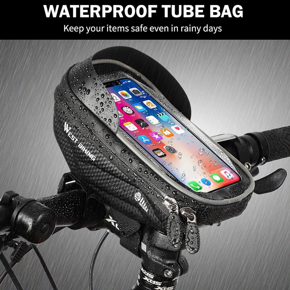 COD Tas Sepeda Anti Air Waterproof Smartphone 6.5 Inch