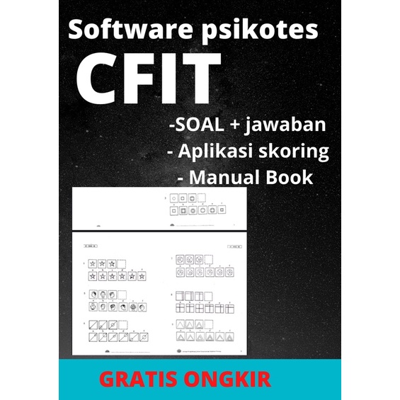 software psikotes CFIT / software psikotest / aplikasi psikotest/ CFIT / aplikasi CFIT / psikotes (N