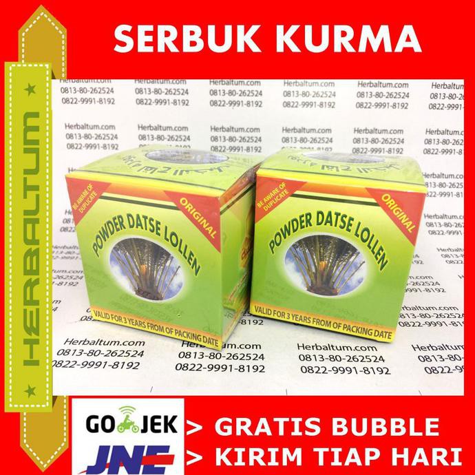 

(Paket 5 Pcs) Datse Lollen - Serbuk Kurma Muda