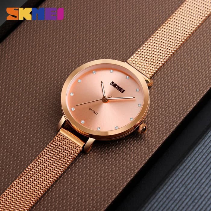 JAM TANGAN BRANDED ARTIS SW IMPORT WANITA CEWEK ORIGINAL TALI RANTAI PASIR SKIMEI ANTI AIR BCJB