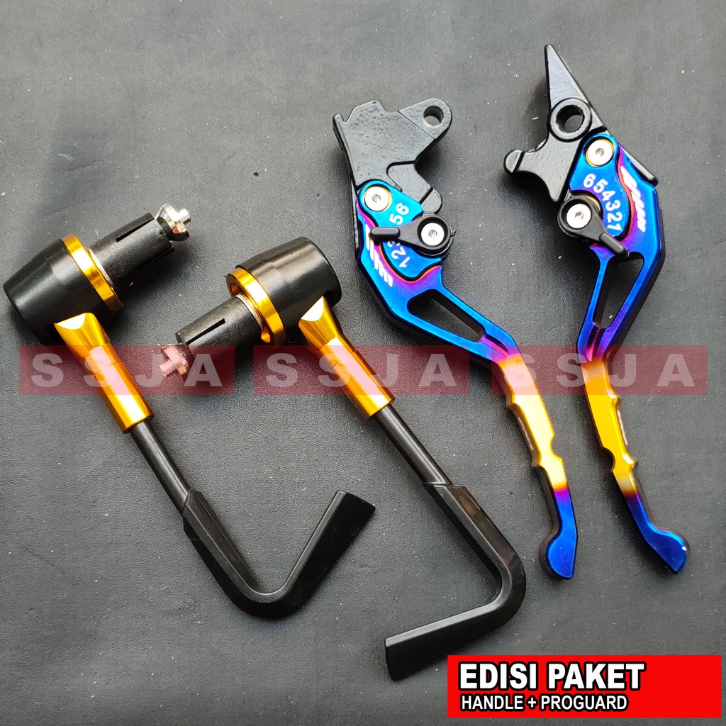 Handle Rem 2 tone Motor Beat karbu / vario 110 karbu full cnc - Non Esp 1SET handguard pelindung tangan