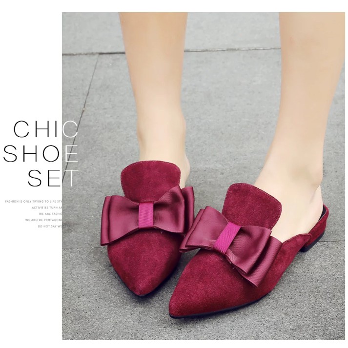 Sepatudari Karin Flatshoes wanita sepatu balet pita KR-FS0001