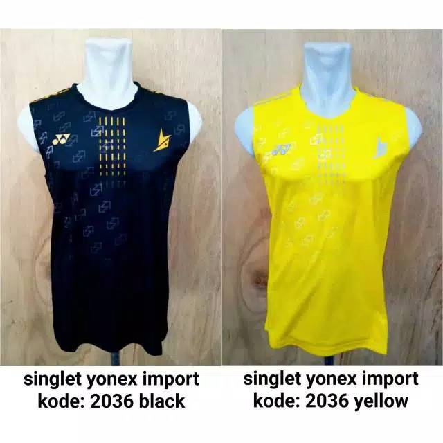 Baju / Kaos Badminton / Bulutangkis Singlet YONEX 2036 IMPORT GRADE ORIGINAL / GO