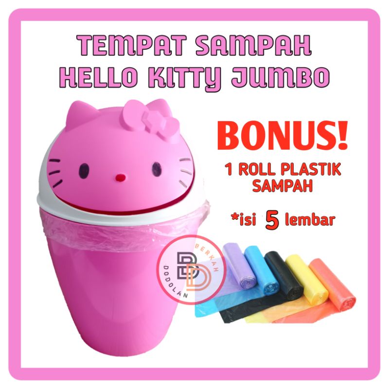 TEMPAT SAMPAH KARAKTER - TEMPAT SAMPAH HELLO KITTY - TEMPAT SAMPAH LUCU