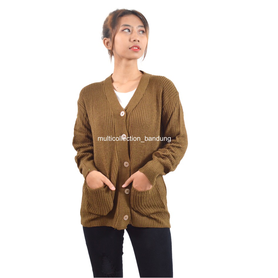MERISSA CARDY PREMIUM KNIT / Cardigan Rajut XL / Merissa Outer Knit / Cardigan Sweater Wanita-7