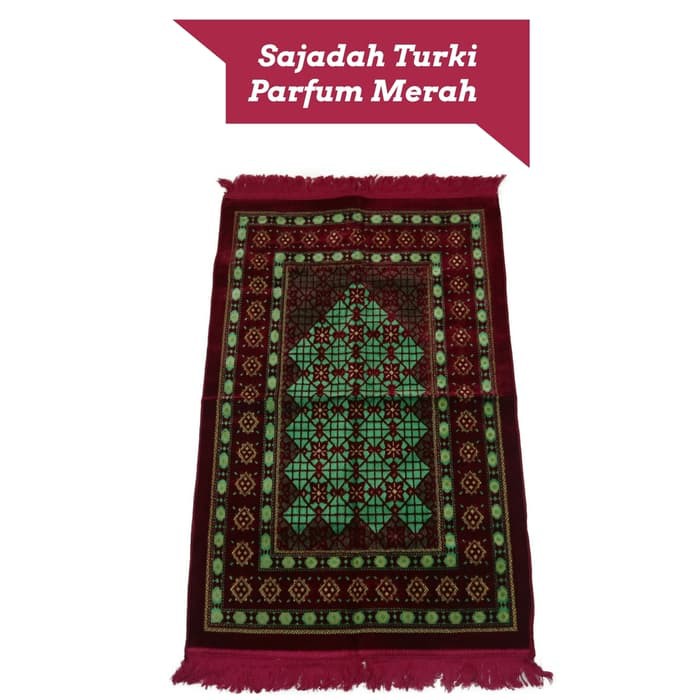 Sajadah Turki Turkey Parfum Yakar Bludru Bulu Tebal Oleh Oleh Haji