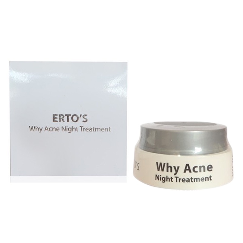 ERTOS WHY ACNE NIGHT TREATMENT - ERTO'S WHY ACNE NIGHT CREAM KRIM PENGHILANG JERAWAT  BPOM ORIGINAL