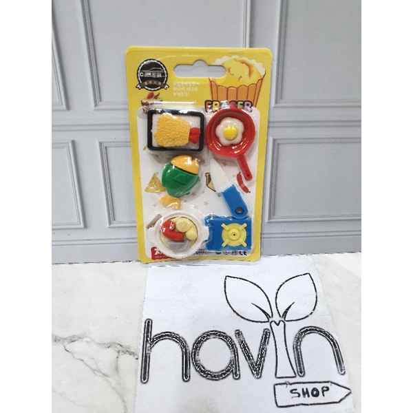 Penghapus lucu makanan kue/STIP KUE/hapusan fancy/hapusan set/stip-S