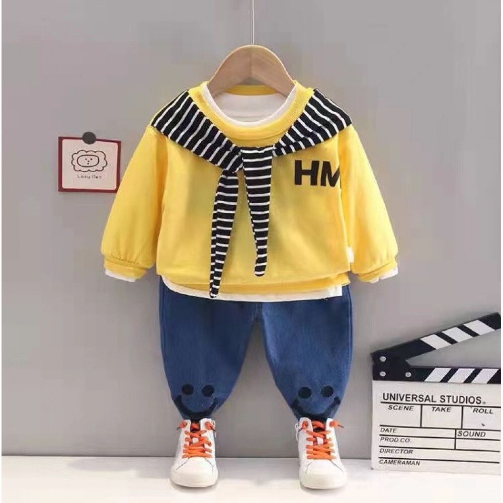 baju anak import 0-4thn/ setelan anak laki laki import korea/ setelan celana panjang anak cowok/sete