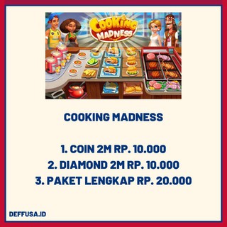 COOKING MADNESS ( DAPUR FRENZY ) GAME MURAH