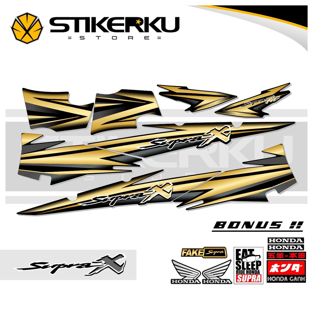 Arf STRIPING SUPRA X LAMA / STIKER SUPRA-X LAMA / STICKER SUPRA X LAMA / SETIKER SUPRA X LAMA /