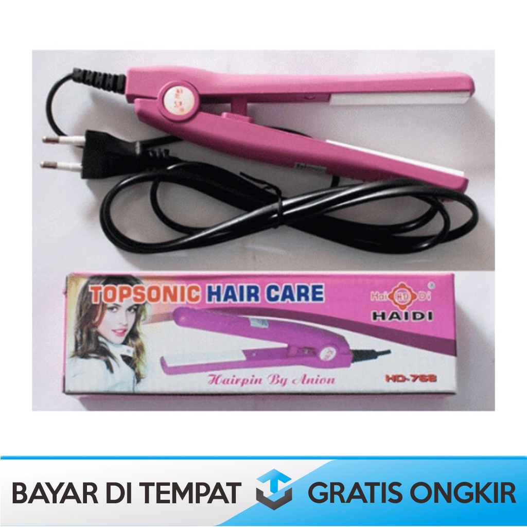 CATOK PELURUS RAMBUT MINI HAIDI HD-768 TOPSONIC HAIR REBONDING MURAH