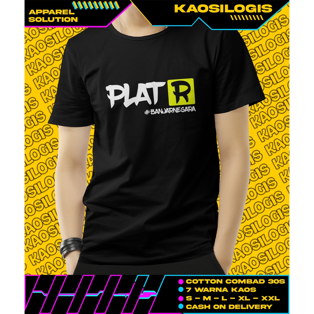 Kaos Plat R Banjarnegara Distro - Kaosilogis