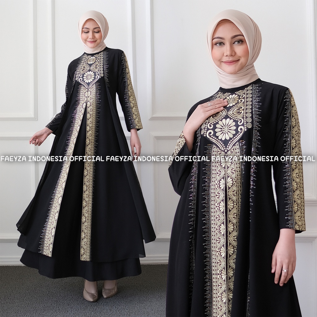 Gamis Abaya Turkey 1062 Hawa #135 Mega Store Farzolla 2 Longdress Busana Muslimah