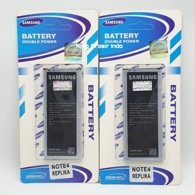 Baterai Samsung Note 4 Replika Original OEM EB-BN910BBK Battery