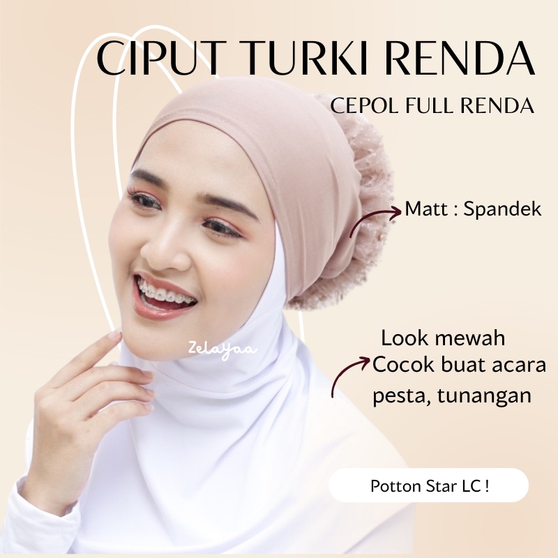 CIPUT TURKI CEPOL | CIPUT TURKI PREMIUM | CIPUT TURKI RENDA BRUKAT | CIPUT SANGGUL CEPOL BESAR | CIPUT UBUR-UBUR