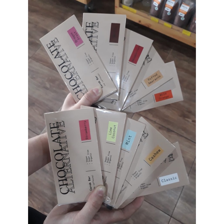 

CHOCOLATE ALTERNATIVE - CAROB BAR MINT 50GR