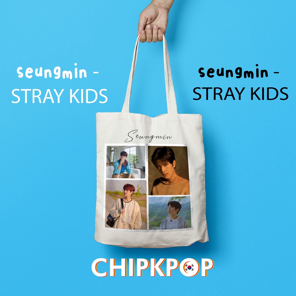 [SEUNGMIN PAKET SET] I TOTEBAG SEUNGMIN STRAY KIDS MURAH I TOTEBAG SEUNGMIN STRAY KIDS I TAS STRAY K