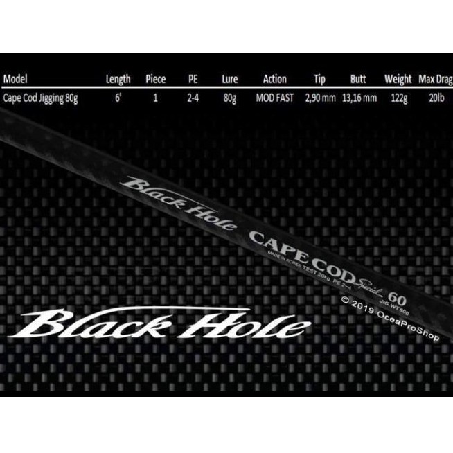 

Black Hole Capecod 80 gr
