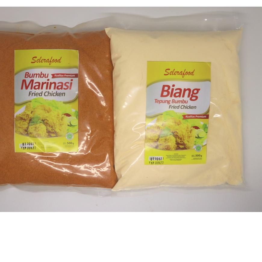 

❤⌊Shoppe 1.1⌉⭐ #PAKET 1 SELERAFOOD Biang Tepung 1 Pack & Bumbu Marinasi 1 Pack @500g