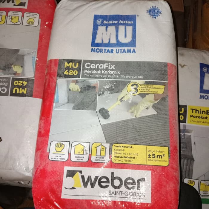 MORTAR UTAMA 420 perekat keramik