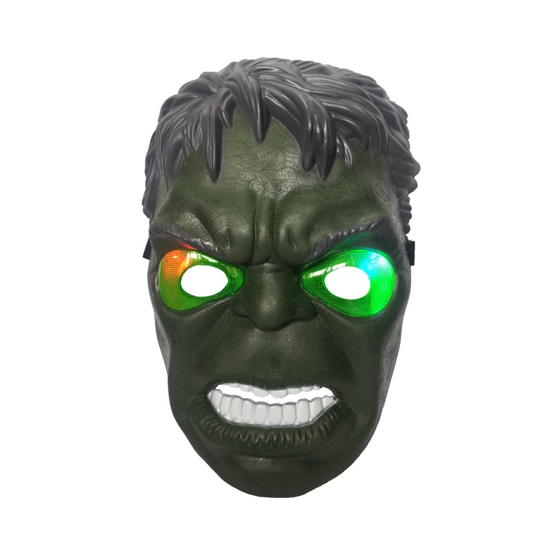 Marvel Topeng Hulk Dengan Lampu Led Untuk Cosplay / Pesta Halloween