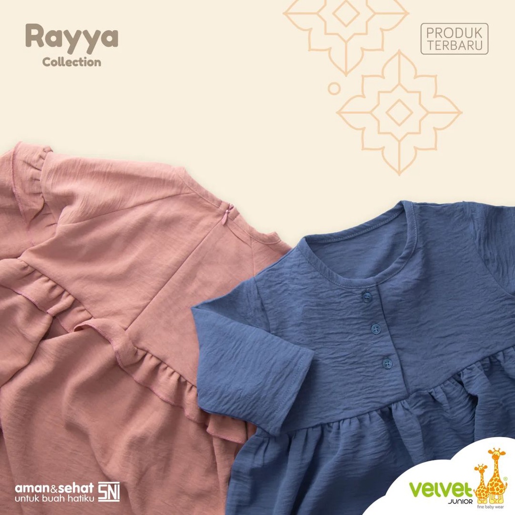 VELVET JUNIOR (1pcs) Taqiyya Taalea Tunic Rayya Collection Limited Edition Raya