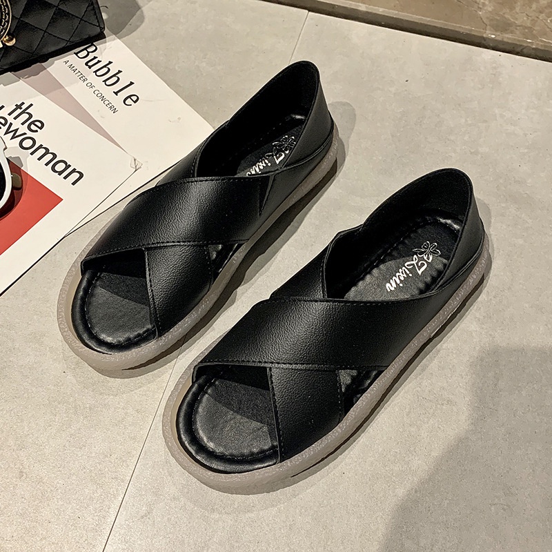 TBIG [COD] Size 35 - 40 Sandal Sepatu Wanita POPLOVER Import Korea Style Santai Wanita Remaja