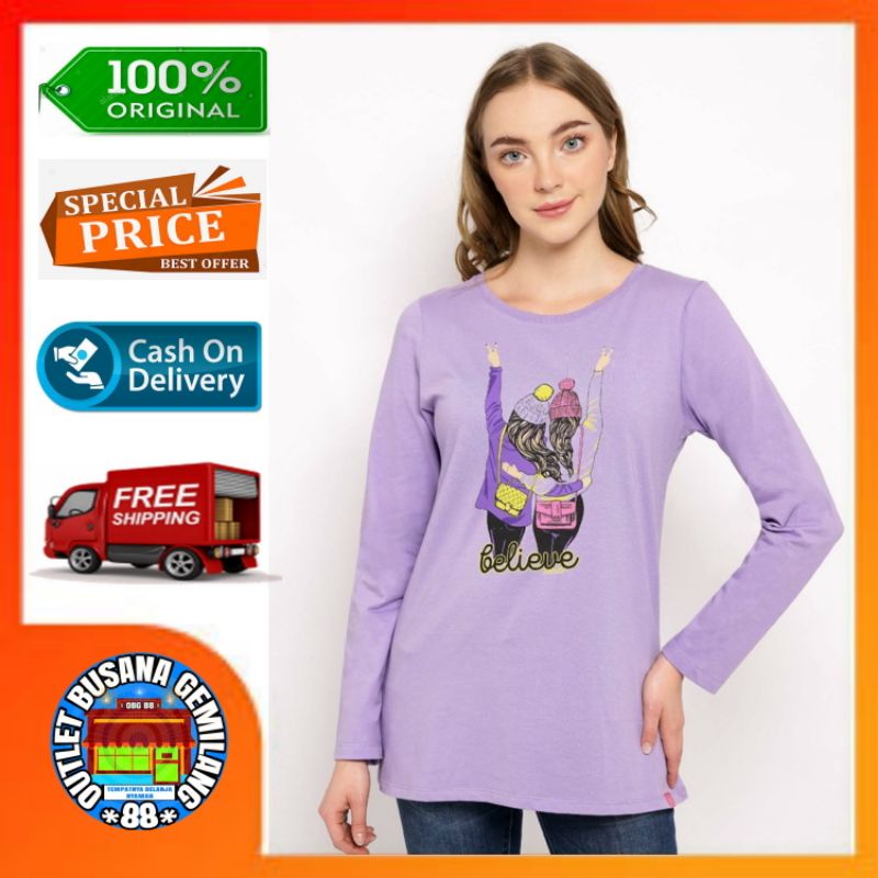 Cressida original Kaos cewek Kaos cewek lengan panjang Cresida Baju kaos cewek Cressida LYBEL.BB027U