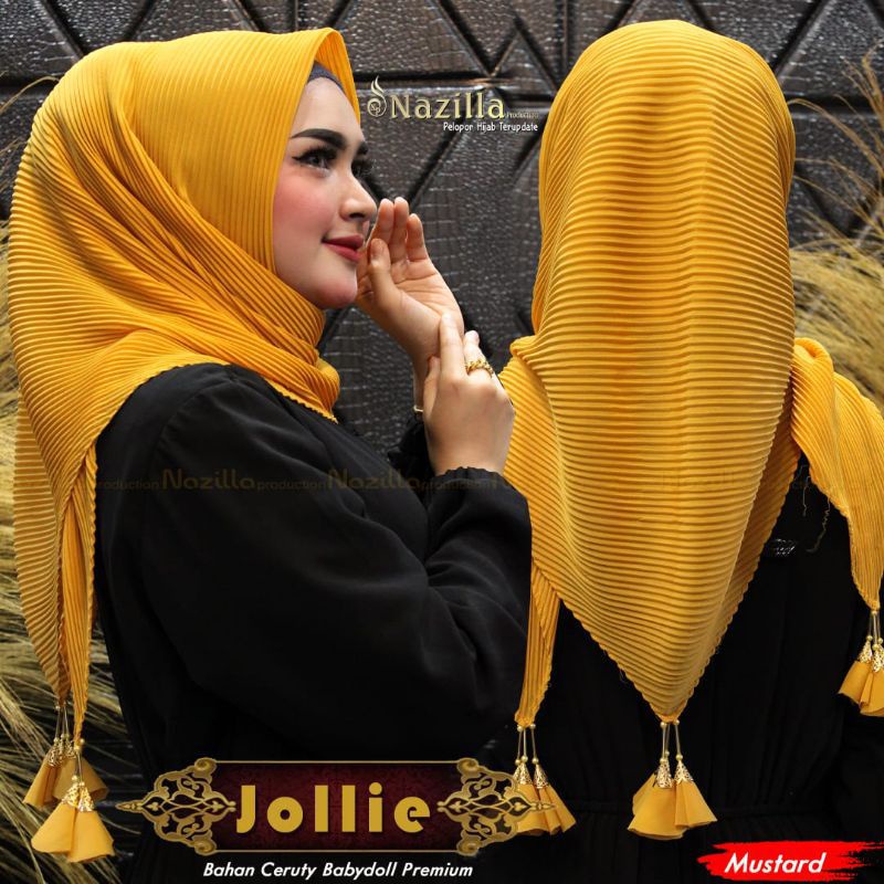 azzara paket 100ribu 3pcs hijab zipper resleting motif jumbo