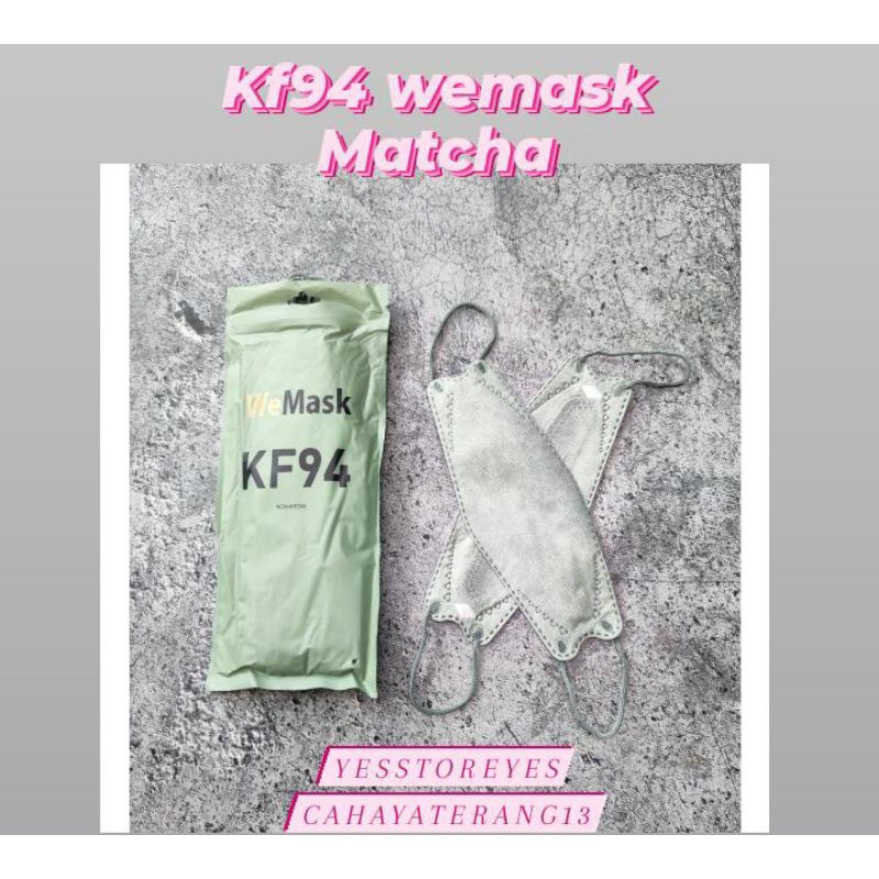 READY MASKER KF WEMASK WEMAZE WE MASK WE MAZE MATCHA KF94 MATCHA 4 PLY ISI 10