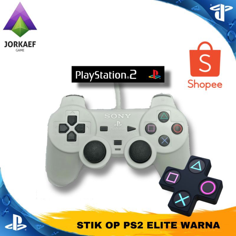 STIK OP PS2 ELITE WARNA (-MERAH - PUTIH - BIRU)