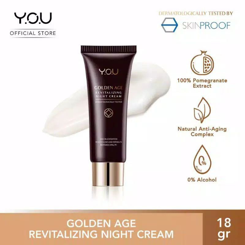 YOU Golden age night and day cream / krim Y.O.U malam dan siang golden age 18gr
