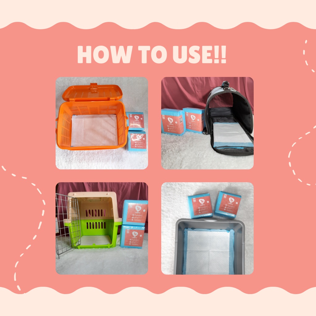 Underpad M Size Training Pad Perlak Kucing &amp; Anjing Alas Kandang Joy Underpad 45x60 cm isi 5 | Joy Cathouse