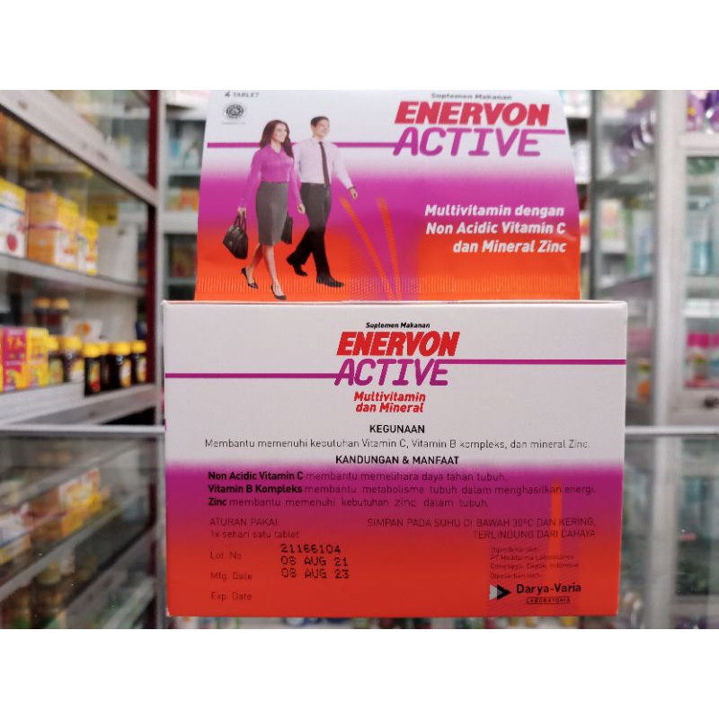 ENERVON ACTIVE TABLET | 1 Strip @4 Tablet - ED 06/2024