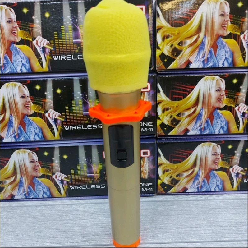 COD!! MIC WIRELESS SINGLE M-11 Mikrofon Tanpa Kabel Suara Jernih